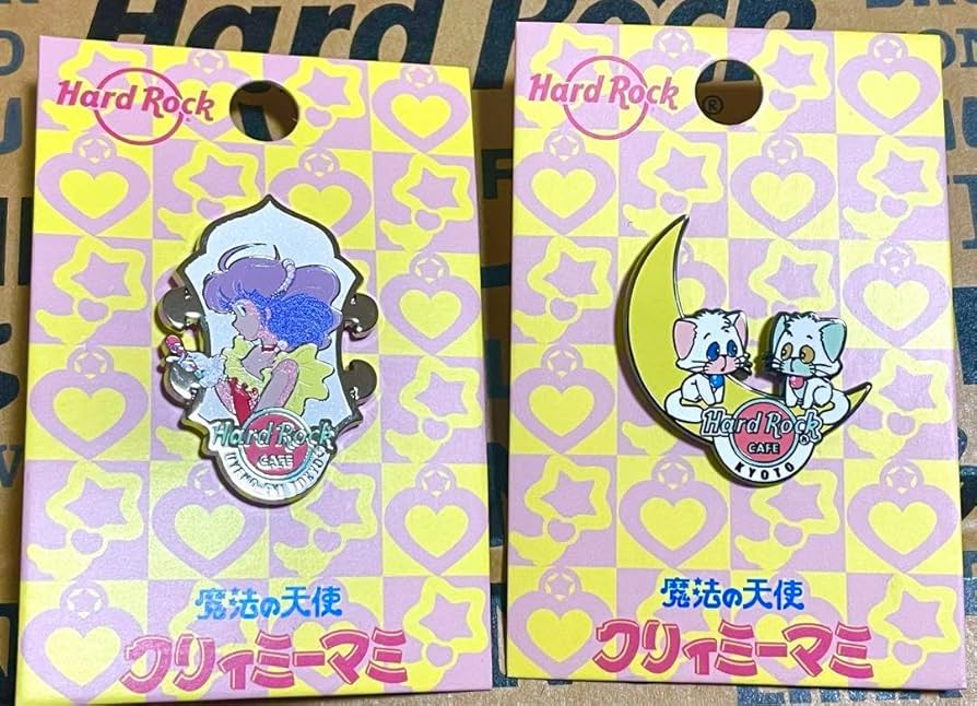 Hard Rock Cafe クリーミィマミ ピンバッジ 2個セット 魔法の天使クリィミーマミ」x Hard Rock CAFE Collaboration